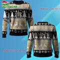 Nfl 2025 Saints Reindeer Football Christmas Ugly Sweater