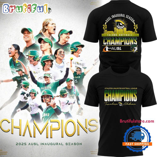 2025 AUSL Inaugural Season Champions Talons Softball 3D Shirt