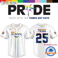 2025 Celebrating Pride With The Tampa Bay Rays 2025 Jersey Shirt