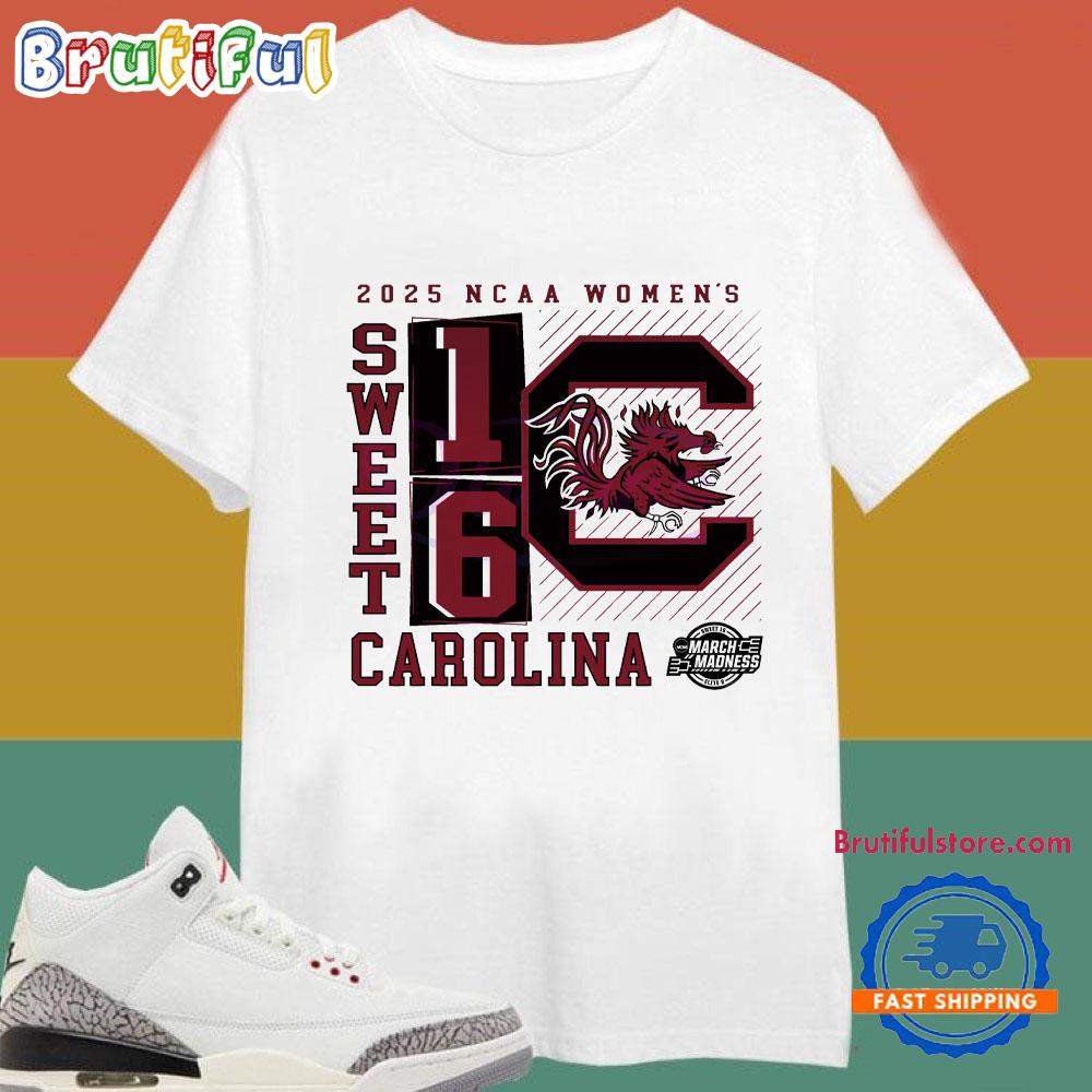 2025 Ncaa Womens Basketball Sweet 16 South Carolina Gamecocks T-Shirts