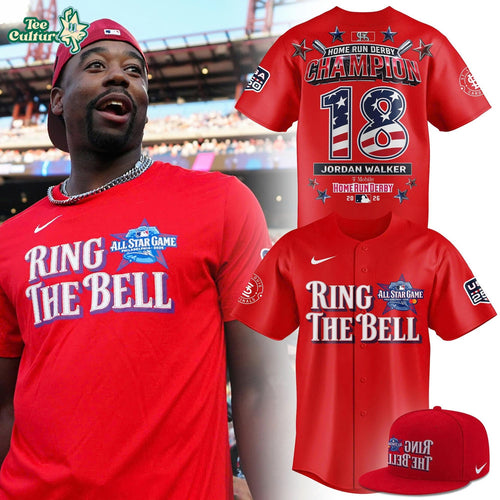 2026 MLB Home Run Derby Champion Jordan Walker Ring The Bell Limited Edition Baseball Jersey