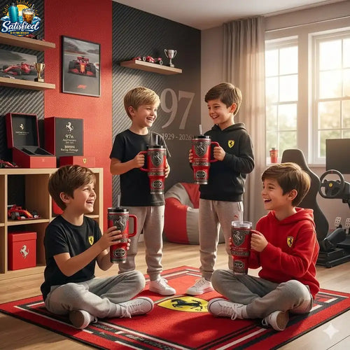 2026 Season New Edition Scuderia F1 Racing 3D Relief Auto Tumbler