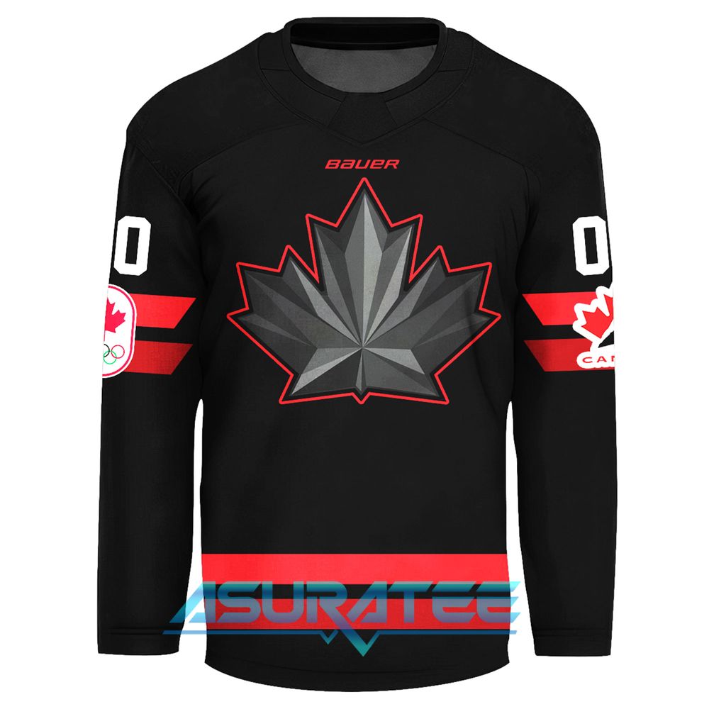 2026 Team Canada Winter Olympics Black Hockey Jersey