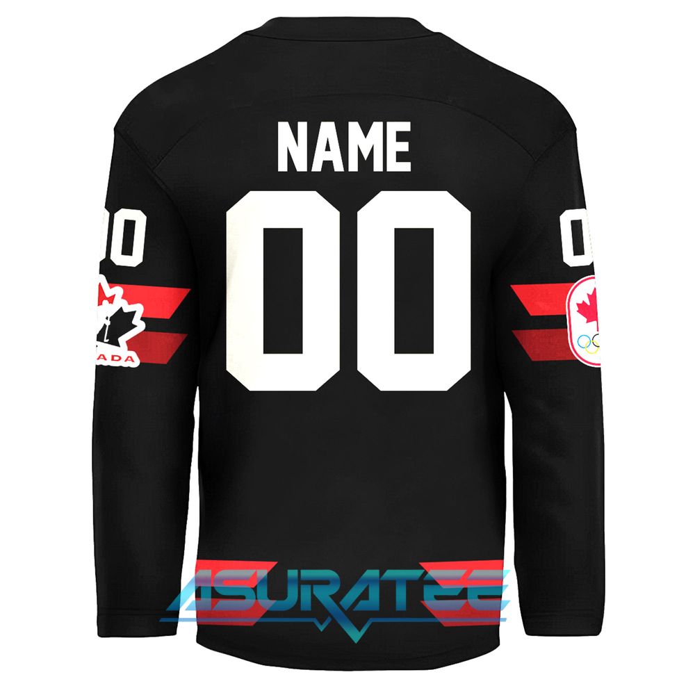 2026 Team Canada Winter Olympics Black Hockey Jersey