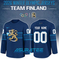 2026 Team Finland Winter Olympic Navy Hockey Jersey
