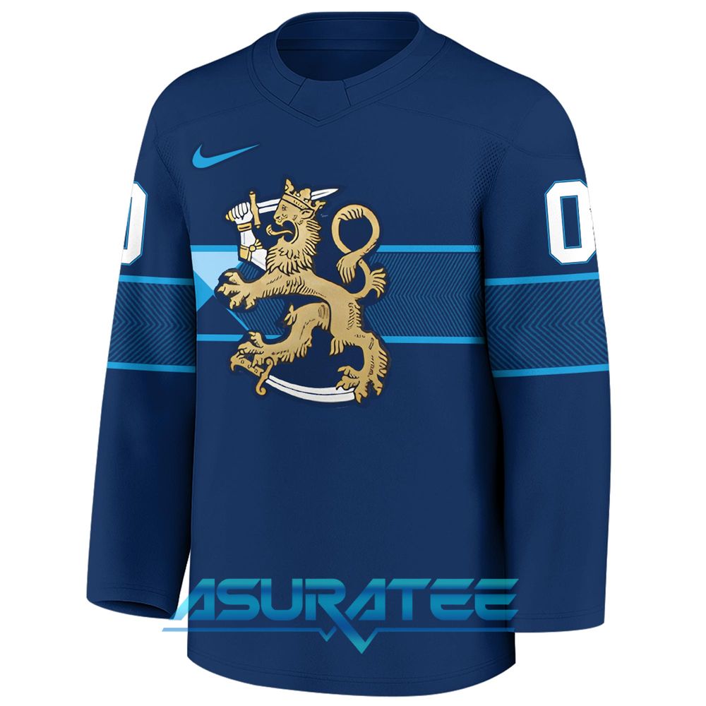 2026 Team Finland Winter Olympic Navy Hockey Jersey