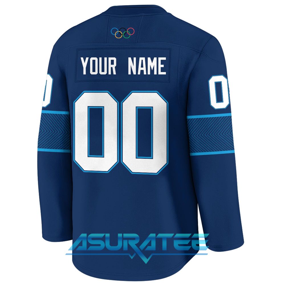 2026 Team Finland Winter Olympic Navy Hockey Jersey