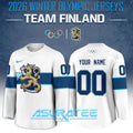 2026 Team Finland Winter Olympic White Hockey Jersey