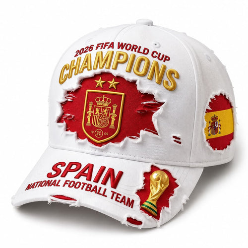2026 World Cup Champions Spain Distressed Hat