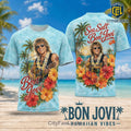 2026 Bon Jovi Tropical Hawaiian Floral T-Shirt