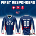 2026 Columbus Blue Jackets First Responders Fan Gear Hockey Jersey