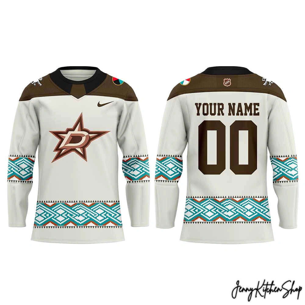 2026 Dallas Star Native American Heritage Hockey Jersey