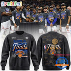 2026 Exclusive New York Knicks Eastern Conference Champions Locker Room Team Signatures Print Hoodie T-Shirt
