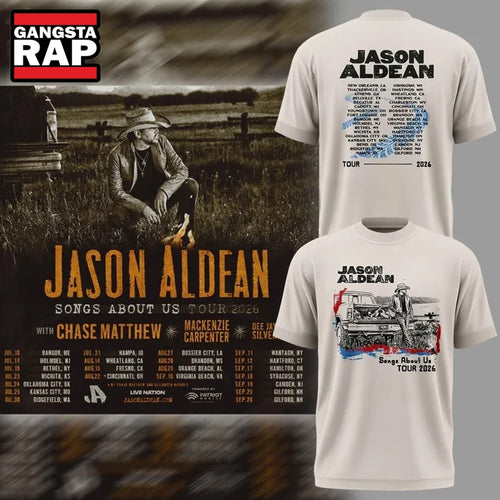 2026 Jason Aldean Songs About Us Tour Hoodie T-Shirt