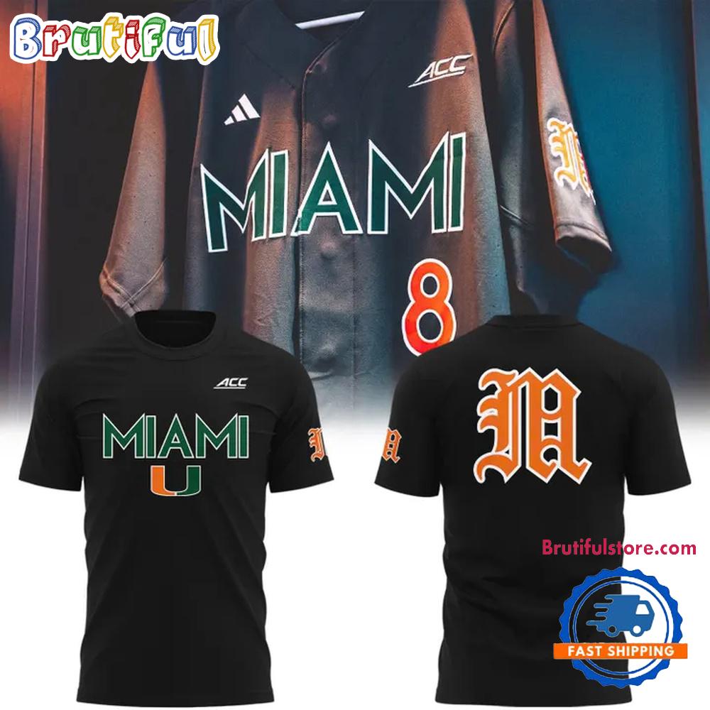 2026 Miami Hurricanes Baseball New Version Uniform Hoodie T-Shirt