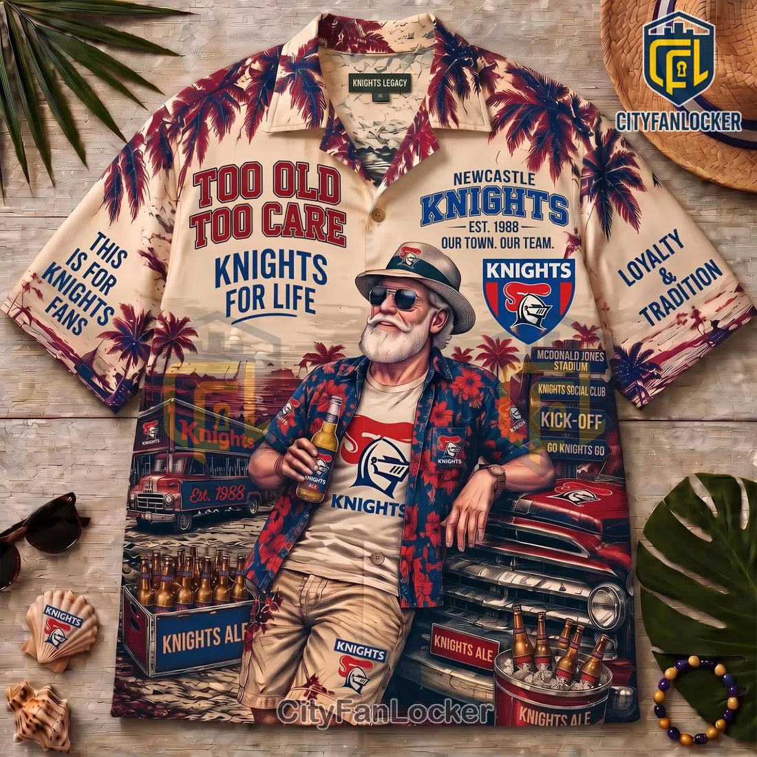2026 Newcastle Knights Floral Hawaiian Shirt