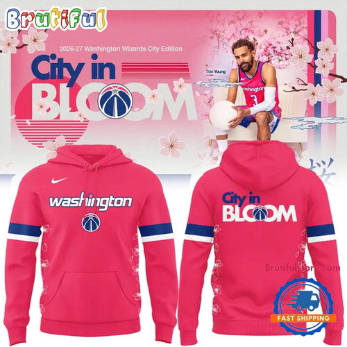 2026 Washington Wizards x Bloom City Edition Uniform Hoodie T-Shirt