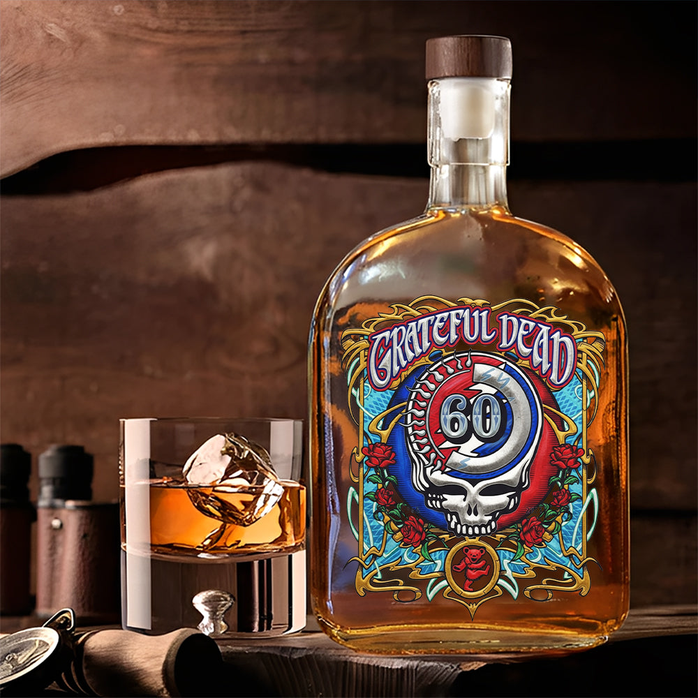 Grateful Dead 60th Anniversary 25oz Empty Whiskey Bottle – TMTHU1786