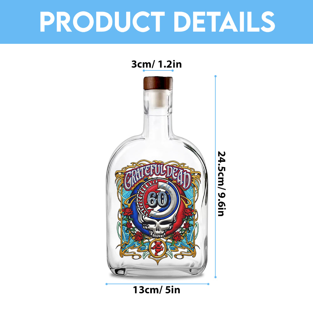Grateful Dead 60th Anniversary 25oz Empty Whiskey Bottle – TMTHU1786
