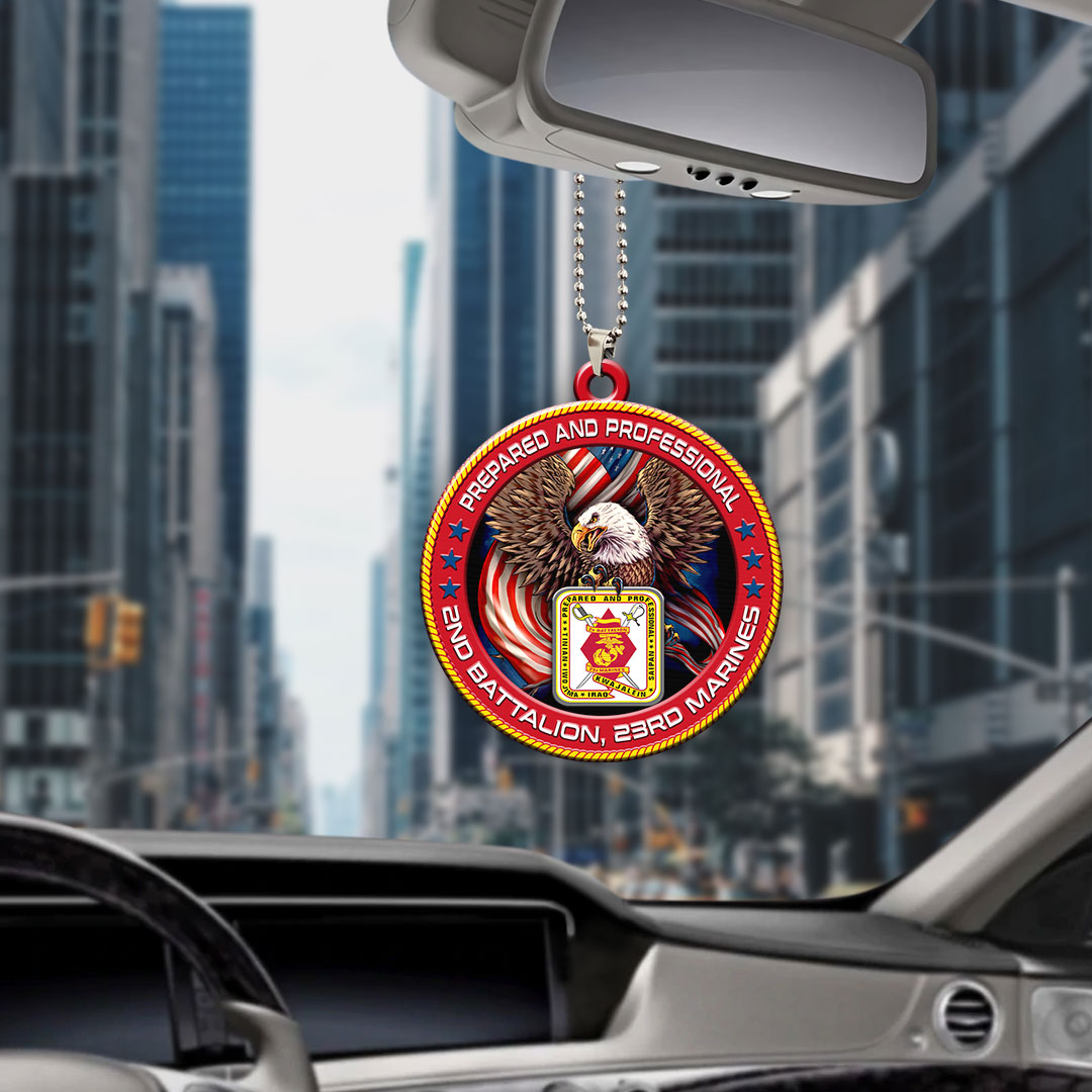 2nd Battalion, 23rd Marines Custom Shape 2-sided Acrylic Car Ornament – HOATT13253