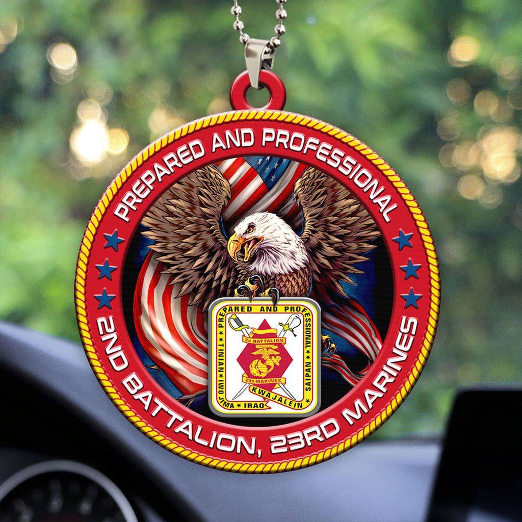 2nd Battalion, 23rd Marines Custom Shape 2-sided Acrylic Car Ornament – HOATT13253