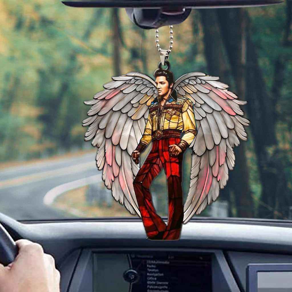 Elvis Presley Custom Shape 2-sided Acrylic Car Ornament – GNE 1908