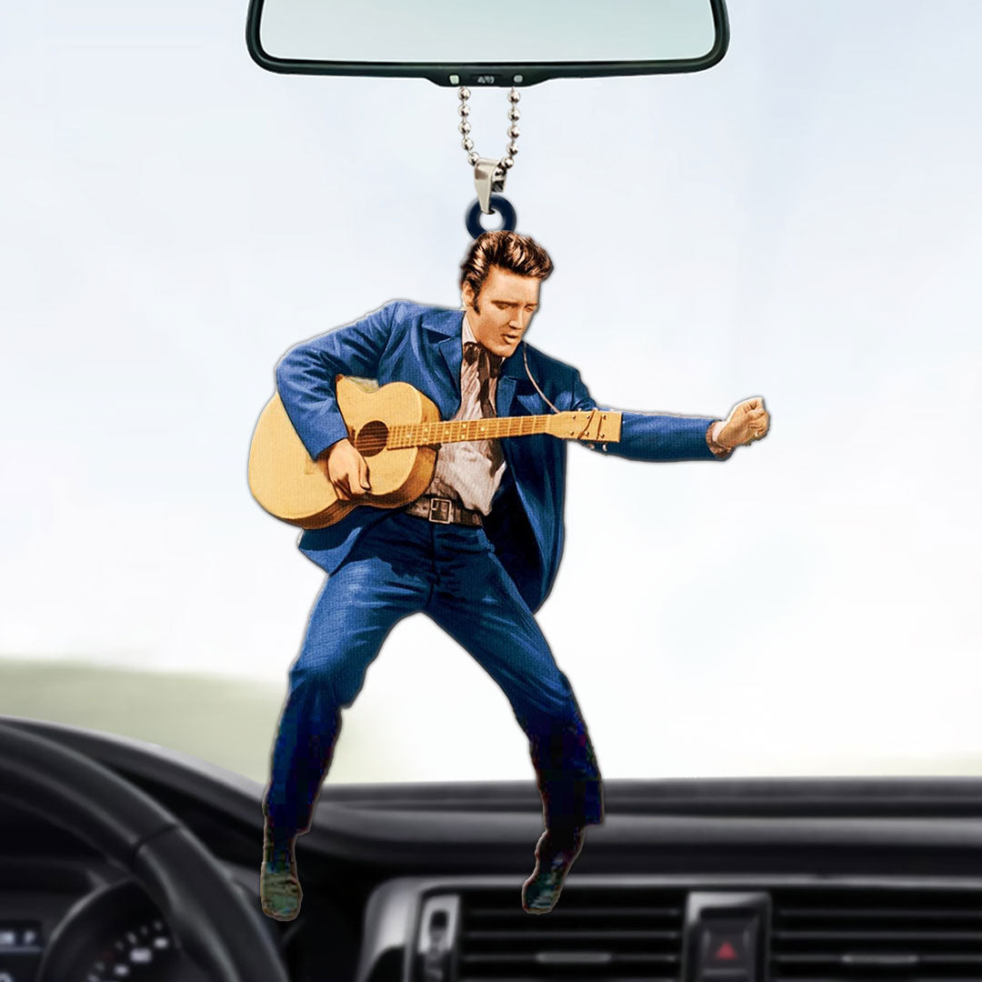 Elvis Presley Custom Shape 1-sided Acrylic Car Ornament – HOATT 6849