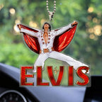 Elvis Presley Custom Shape Clear 1-sided Car Ornament – MAITM 9000