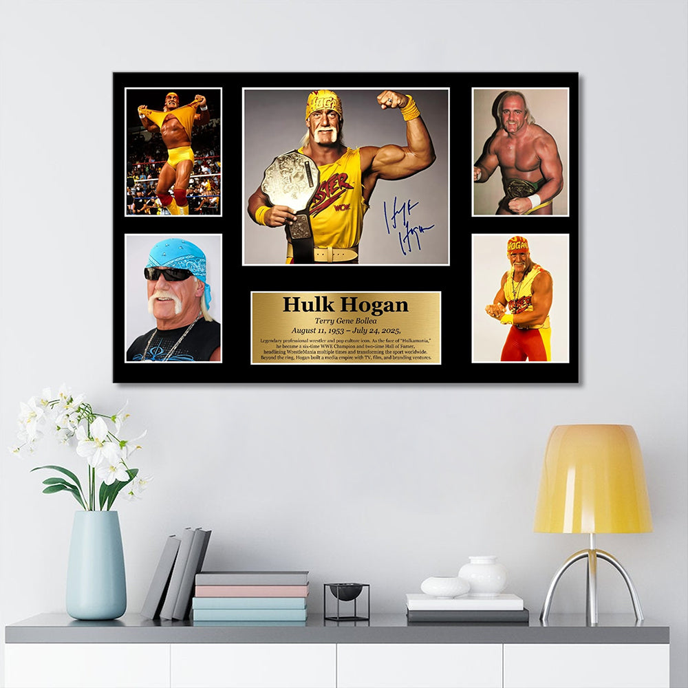 Hulk Hogan Rectangle Canvas With Inner Frame – MAITM 12435
