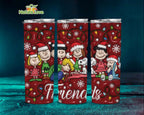 3D Peanuts Christmas Friends Tumbler Snoopy Charlie Brown Tumblers