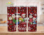 3D Peanuts Christmas Friends Tumbler Snoopy Charlie Brown Tumblers