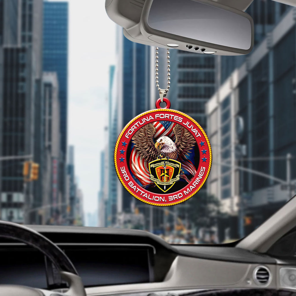3rd Battalion, 3rd Marines Custom Shape 2-sided Acrylic Car Ornament – HOATT13263