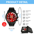 Personalized Arsenal FC x Rolex Black Stainless Steel Watch – MAITM8425