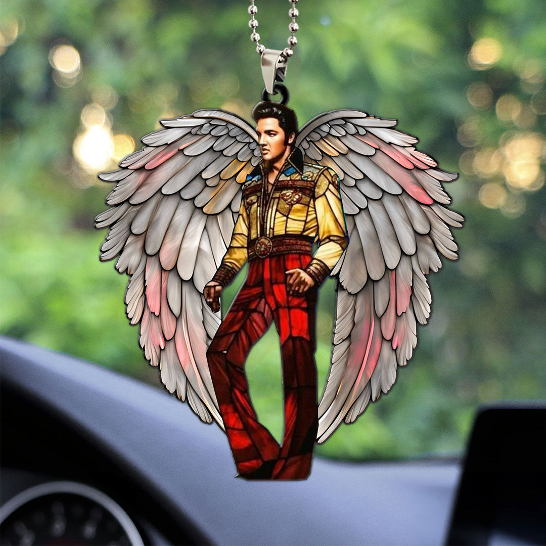 Elvis Presley Custom Shape 2-sided Acrylic Car Ornament – GNE 1908