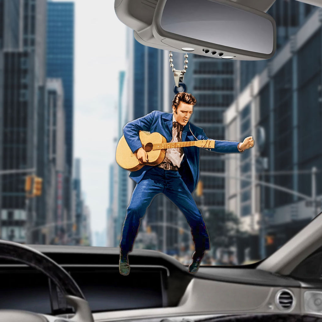 Elvis Presley Custom Shape 1-sided Acrylic Car Ornament – HOATT 6849