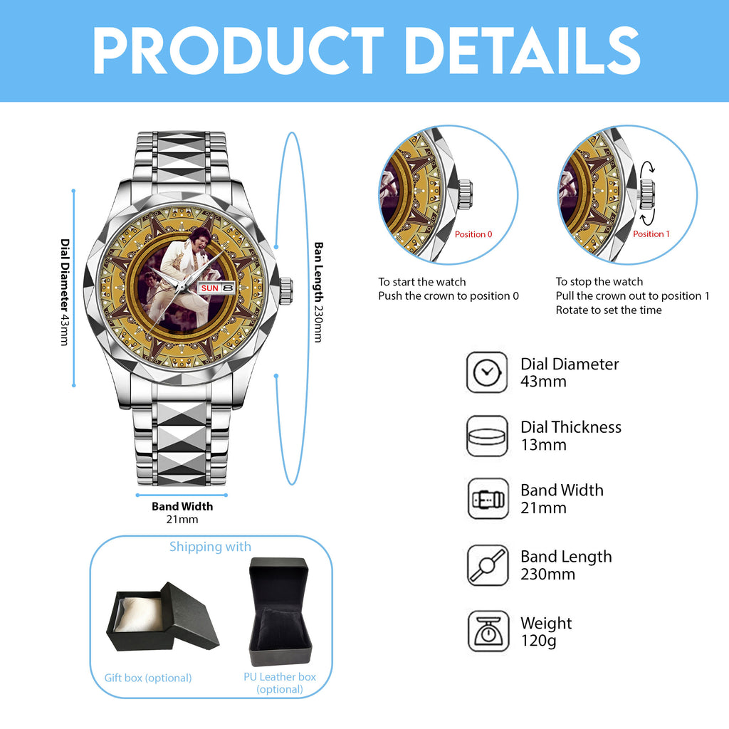 Elvis Presley Alloy Luxury Quartz Watch – MAITM 11970