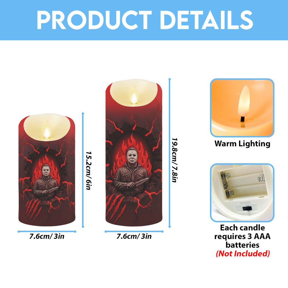 Personalized Michael Myers Led Candle – TMTHU1180
