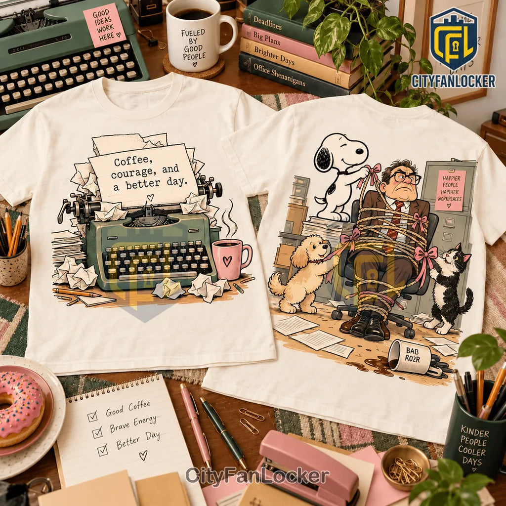 9 To 5 Snoopy Office Chaos 3D Shirt For Comedy Fans NNK