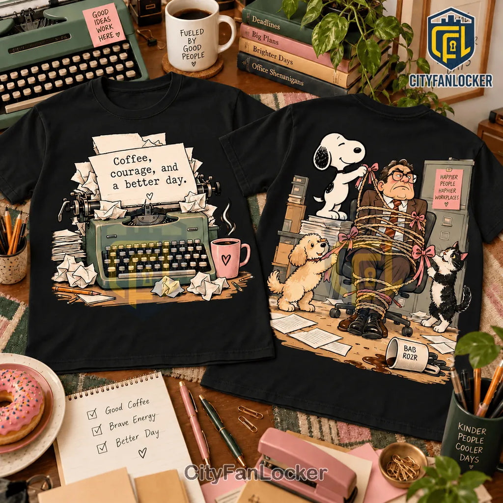 9 To 5 Snoopy Office Chaos 3D Shirt For Comedy Fans NNK