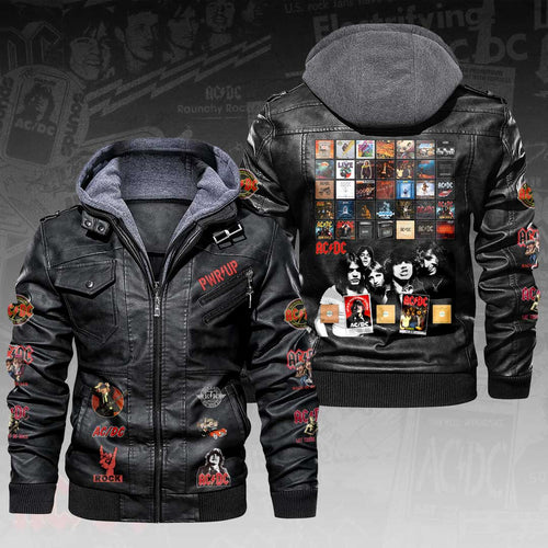 AC/DC 2D Leather Hooded Jacket – HOATT17046
