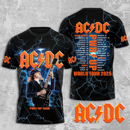 AC/DC 2025 World Tour 3D Apparel – MAITM12687