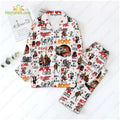 ACDC Band Play Guitar Pajamas Set Black In Black Sleepwear