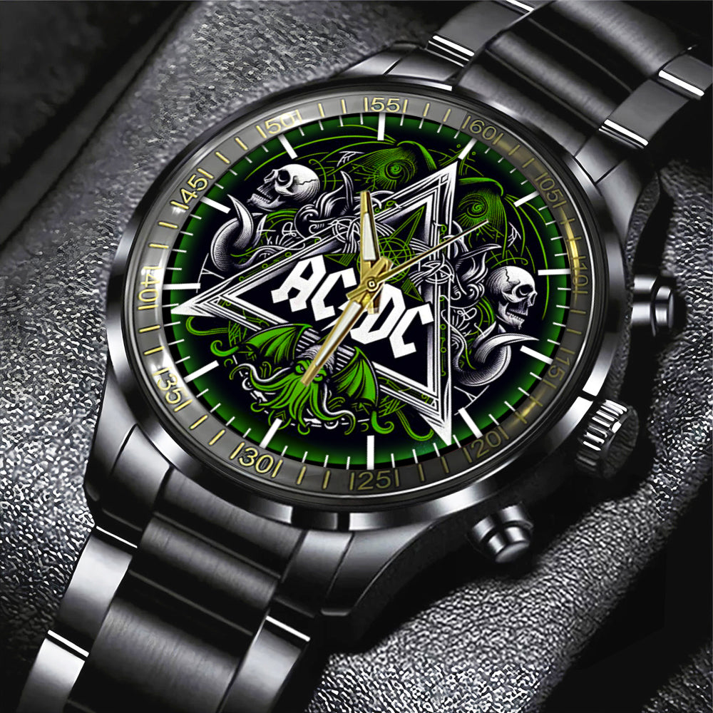 AC/DC Black Stainless Steel Watch – GNE 700
