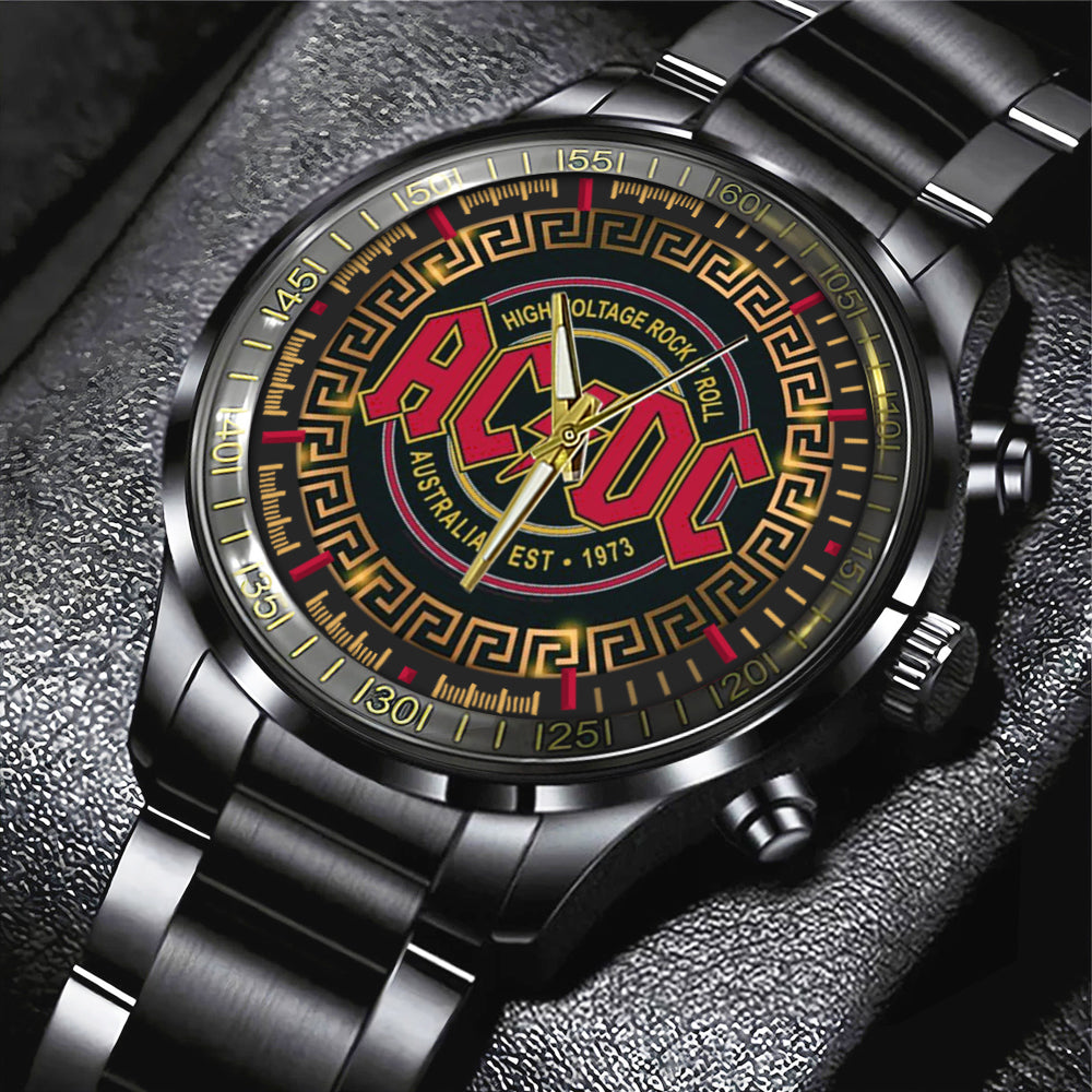 AC/DC Black Stainless Steel Watch – GNE 2164