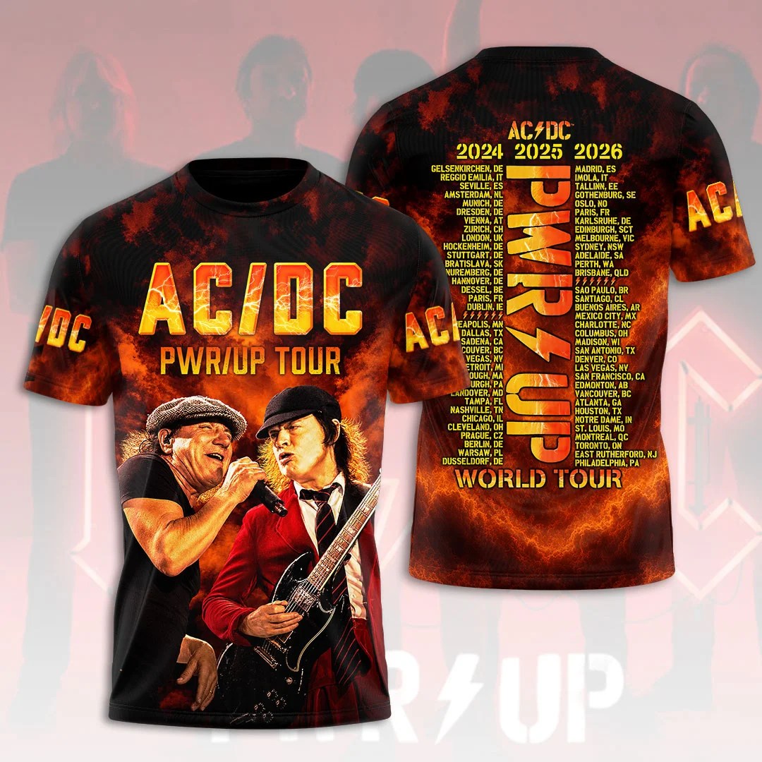 AC/DC World Tour 2026 3D Apparel – HOATT20341