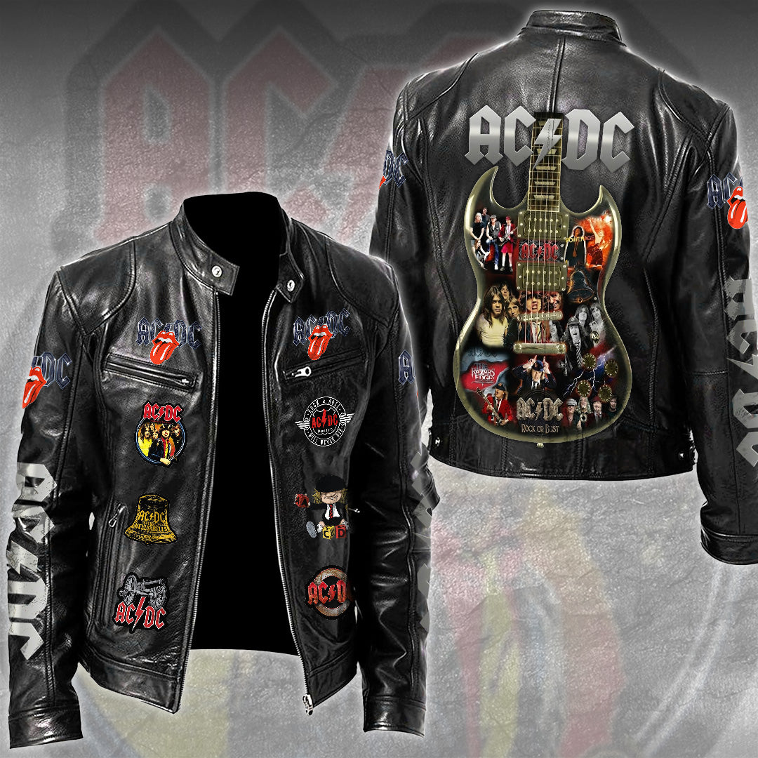 AC/DC Motorcycle Leather Jacket – TMTHU3279