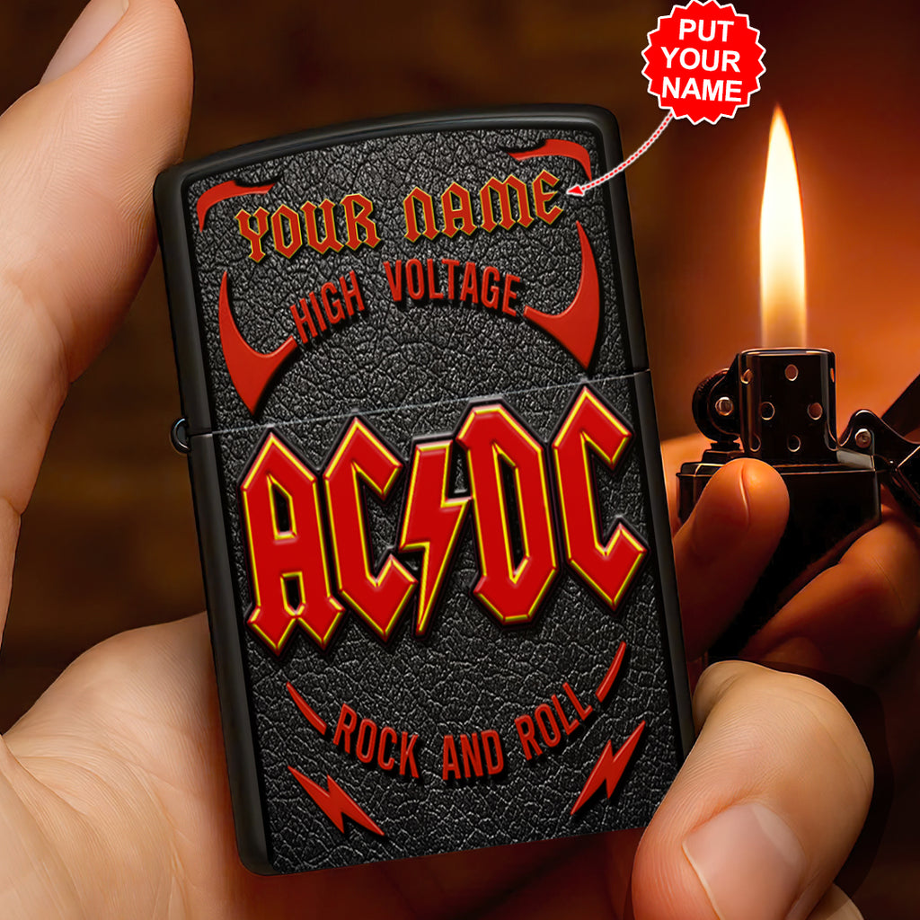 Personalized AC/DC Zippo Lighter Case (No Insert) – HOATT13848