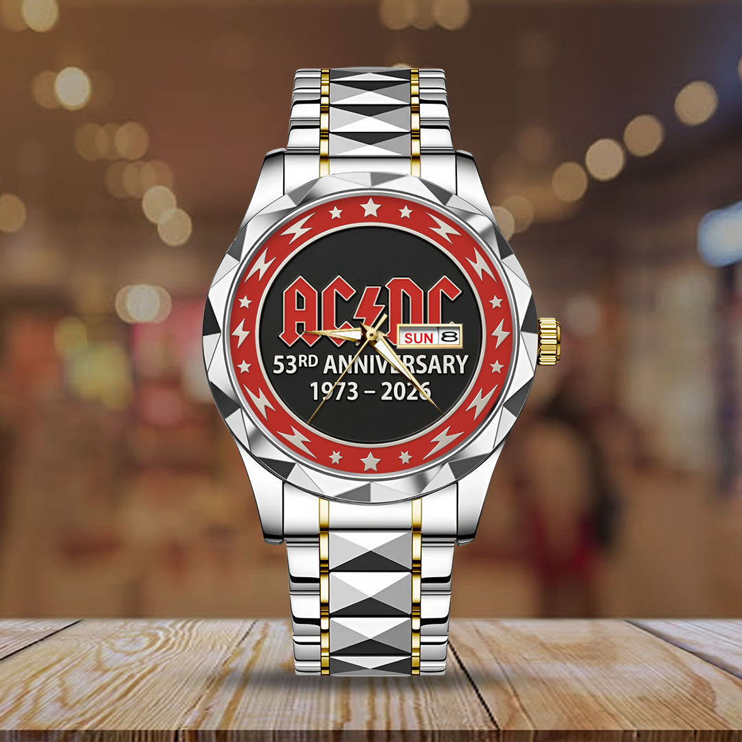 AC/DC 53rd Anniversary Alloy Luxury Quartz Watch – TANTN21701