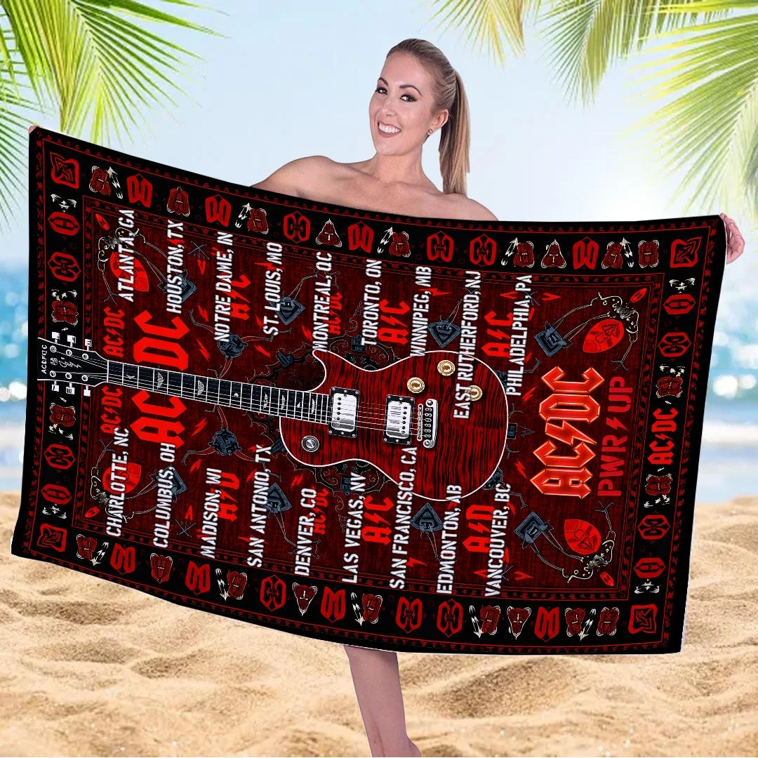 AC/DC World Tour 2026 Rectangle Beach Towel – HOATT20382