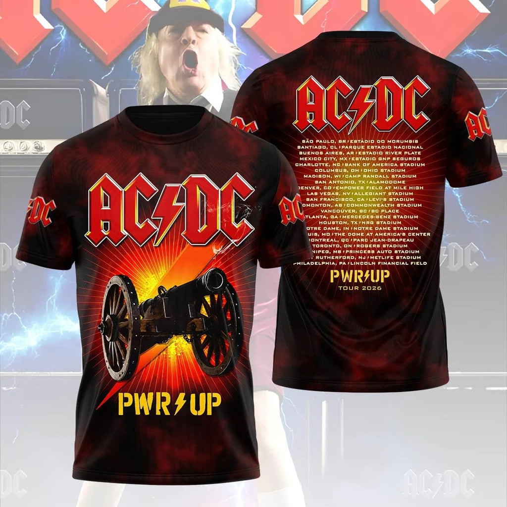 AC/DC World Tour 2026 3D Apparel – HOATT20339